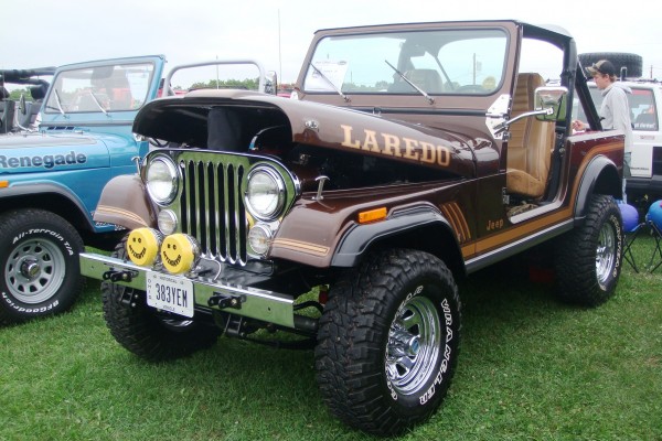 Vintage brown Jeep Laredo