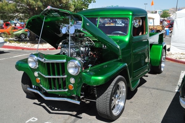 green willys hot rod truck