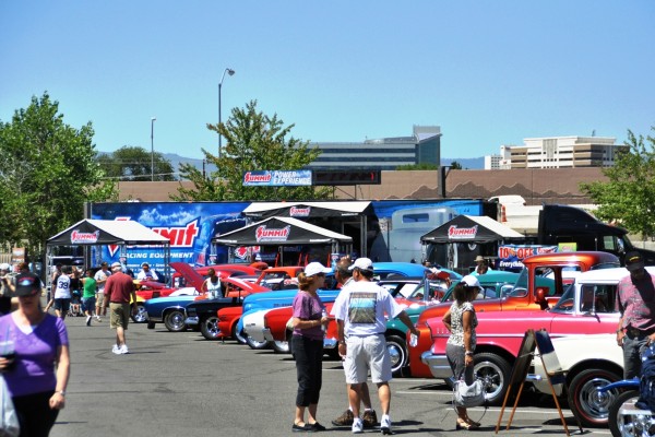 car show during hot august nights, 2012