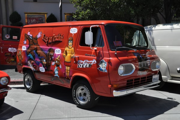 ford econoline van with custom paint job