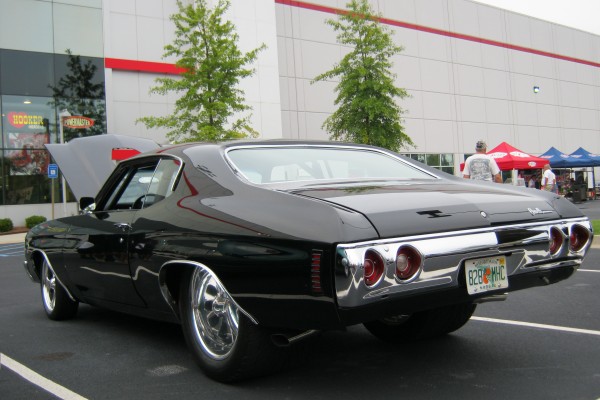 Black Chevy Chevelle at Summit Racing