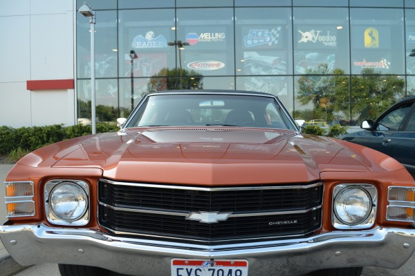 1971 Chevrolet Chevelle, front grille and headlights