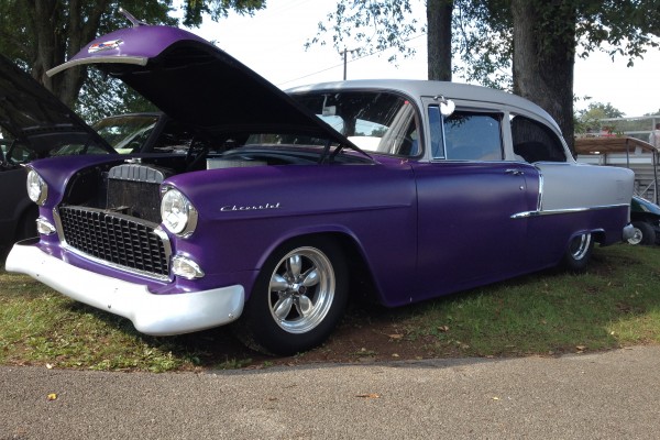 Purple Chevy Bel Air with LS engine