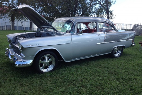 1955 Chevy hot rod with LS engine
