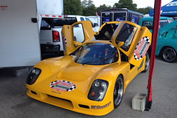 Yellow Ultima GTR kit car racer