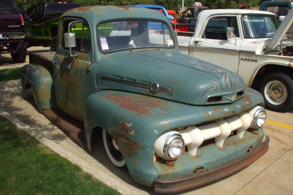 ford f1 vintage pinstriped hot rod truck