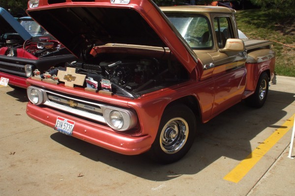 vintage customized chevy pickup truck