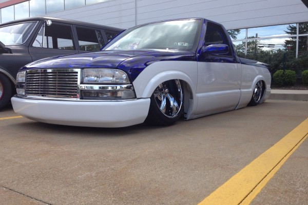 lowered chevy sport truck