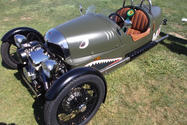 Morgan three wheeler in flying tigers livery