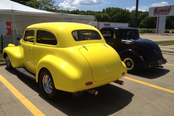 1934 Ford and 1940 Chevy