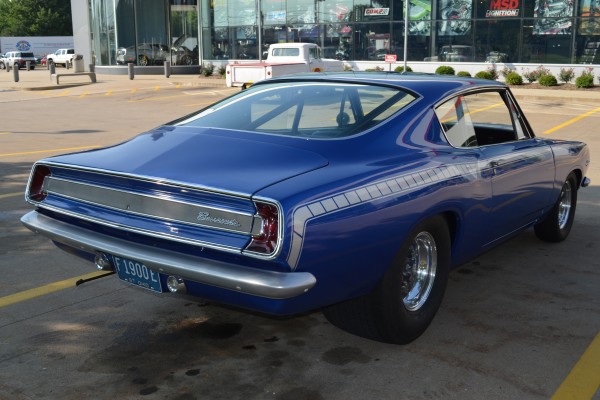1967 Plymouth Barracuda, rear quarter