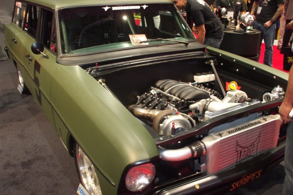 ls engine in a custom chevy nova wagon restomod