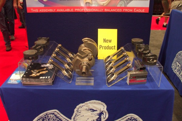 eagle rotating assembly display at 2012 SEMA show