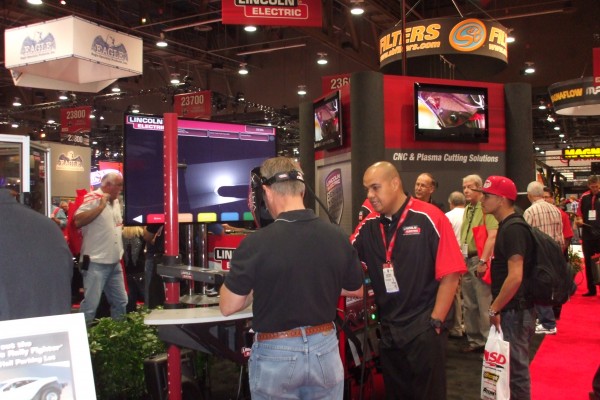 Lincoln electric display at 2012 SEMA show