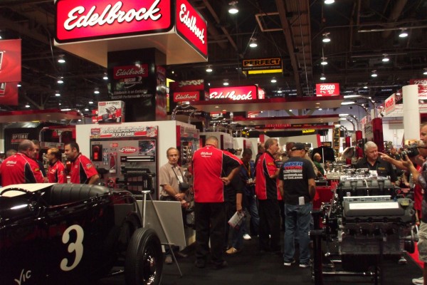 edelbrock display at 2012 SEMA show