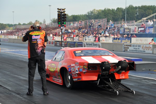 marco abruzzi launching at a sportsman drag race