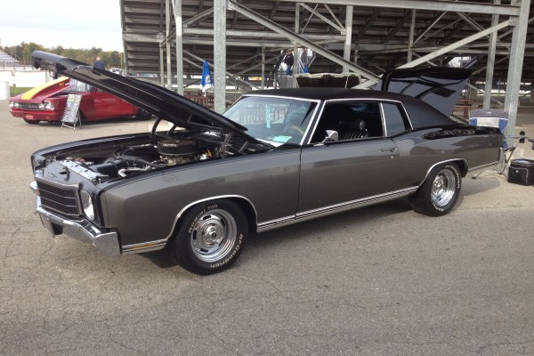 Classic gray hot rod