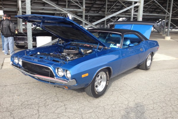 Blue Dodge Challenger