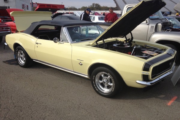 Classic Chevy Camaro convertible