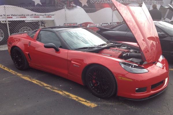 Red C6 Corvette Z06