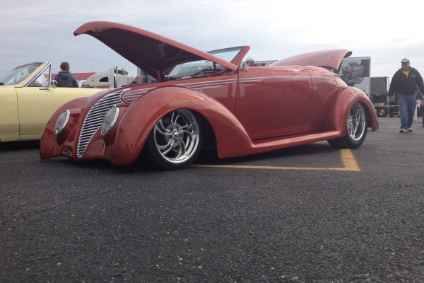 Convertible Lincoln hot rod