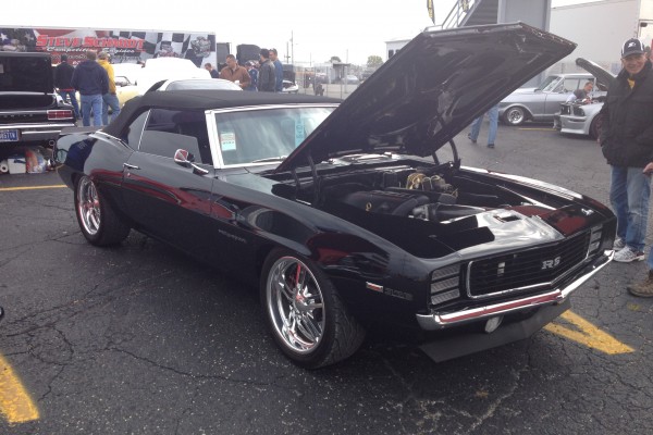 Black Chevy Camaro convertible