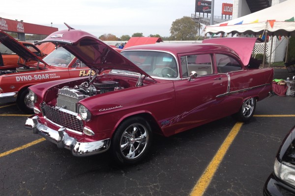 Pink 1955 Chevy Bel-Air