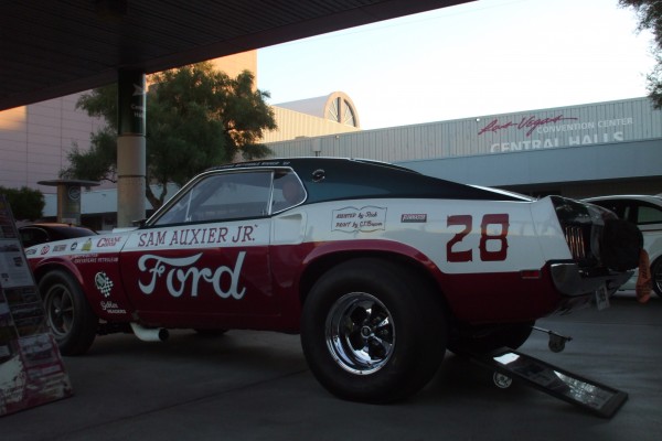vintage ford mustang nostalgia dragster at SEMA 2012