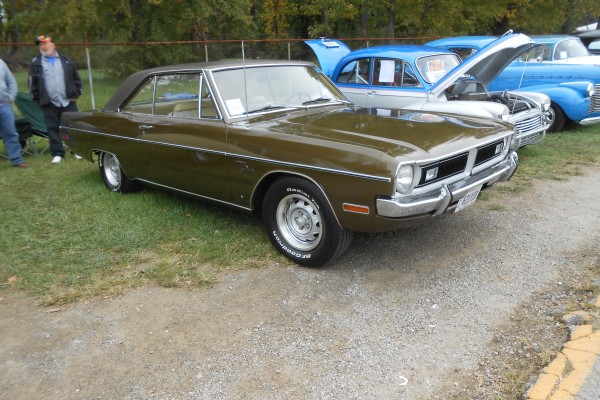 vintage green dodge dart coupe