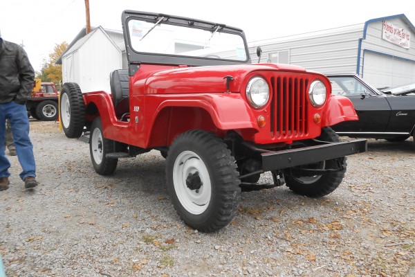 red willys jeep cj-5