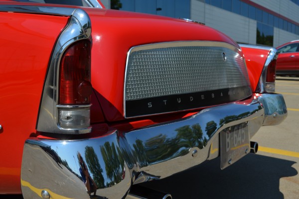 rear taillight trim and bumper on a 1963 Studebaker Hawk Gran Turismo