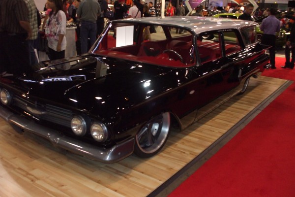 customized vintage chevy station wagon at 2012 SEMA show