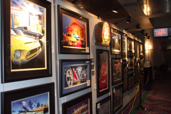 automotive artwork displayed at 2012 SEMA show