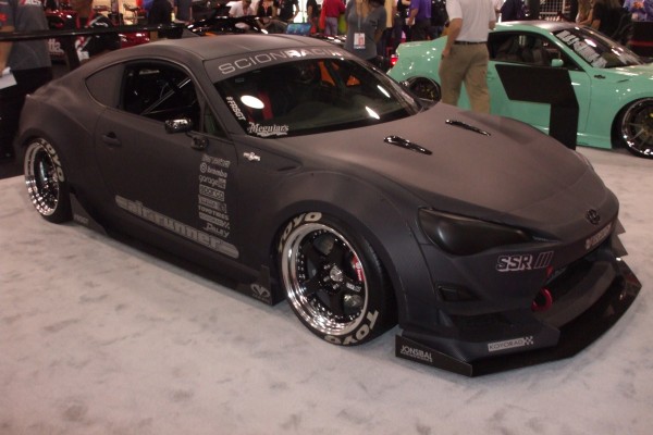 scion FRS race car on display at 2012 SEMA show