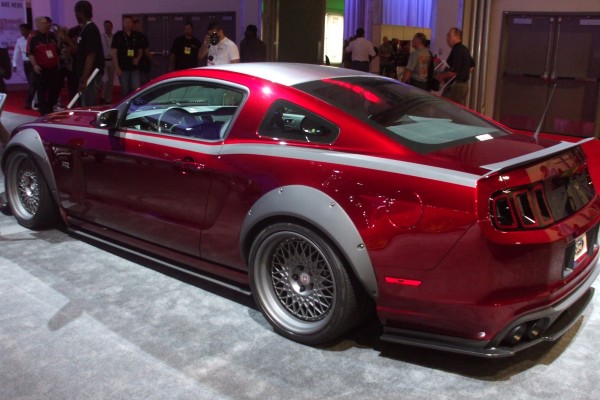 late model ford mustang s197 on display at 2012 SEMA show