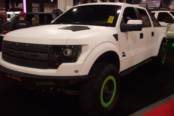 ford f150 raptor on display at 2012 SEMA show