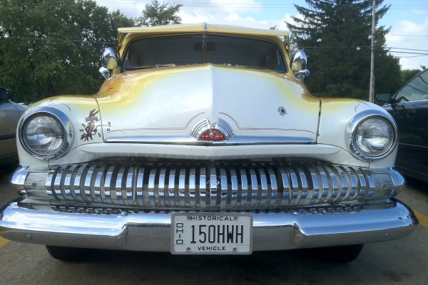 front grille view of a 1951 Mercury Lead Sled Hotrod sedan