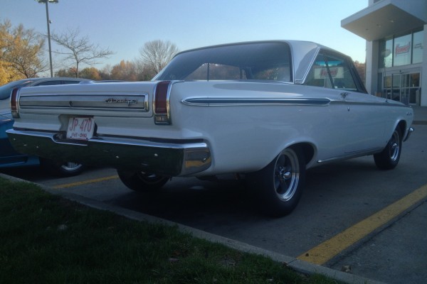 1965 Dodge Coronet, rear quarter bumper shot