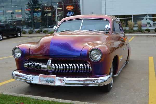 1950 Mercury with mystichrome chameleon paint job