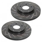 EBC slotted and dimpled rotor