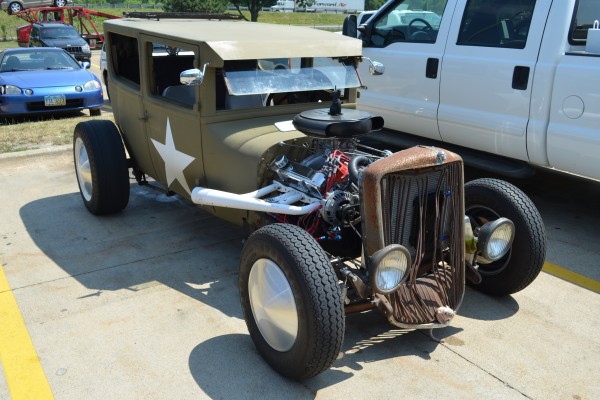 1924 Rat Rod, parked at summit racing