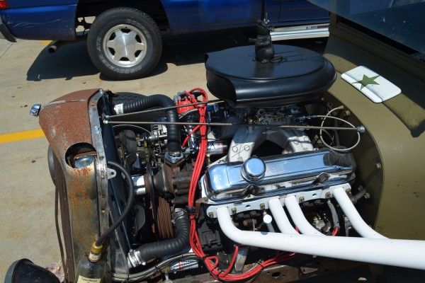 sbc v8 engine in an old 1924 Rat Rod