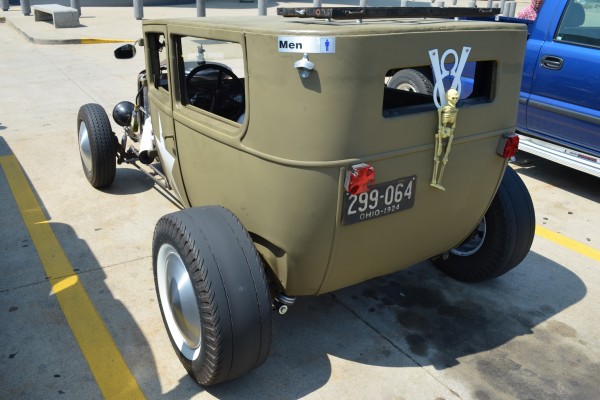rear view of a 1924 Rat Rod