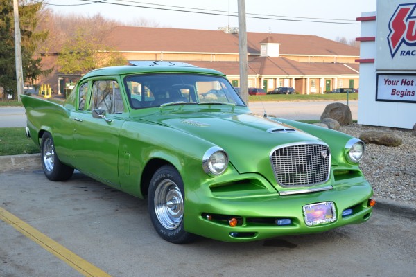 studebaker hawk with c5 corvette custom front bumper at summit racing