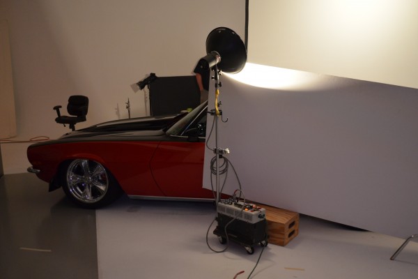 1972 chevy camaro ss photo shoot, in studio