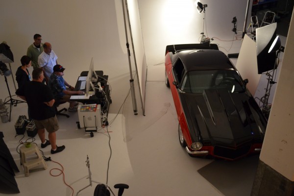1972 chevy camaro ss photo shoot, aerial view