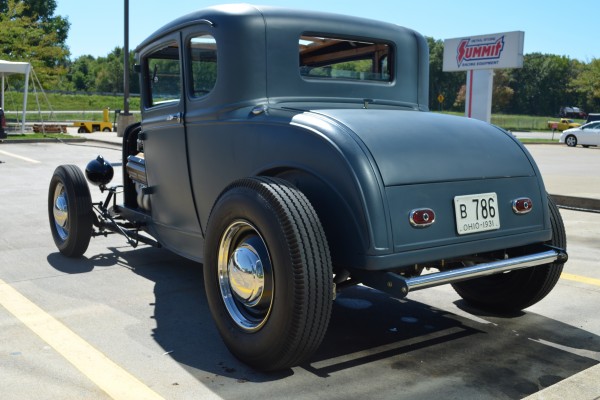 rear shot of 1931 Ford Hot Rod a summit racing