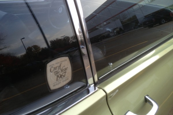 1967 Mercury Cougar, window decal