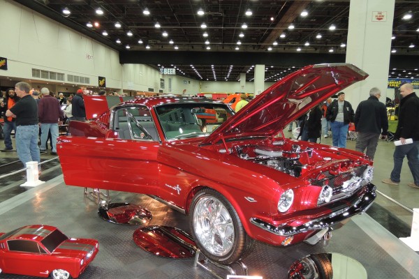 customized first gen ford mustang fastback show car