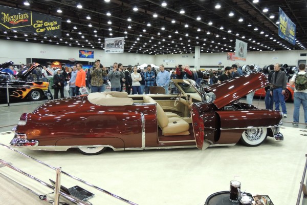 lowered postwar cadillac custom convertible show car